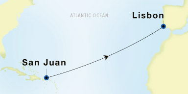 12-Day Cruise from San Juan to Lisbon: Transatlantic Spring Voyage I