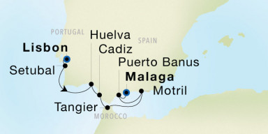 7-Day  Luxury Cruise from Lisbon to Malaga: Secluded Southern Spain & Morocco