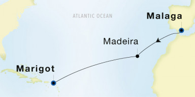 13-Day Cruise from Malaga to Marigot: Transatlantic Autumn Voyage I