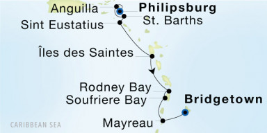 7-Day  Luxury Voyage from Philipsburg to Bridgetown: Windward Islands Explorer