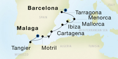 8-Day  Luxury Cruise from Malaga to Barcelona: Spanish Riviera Revealed