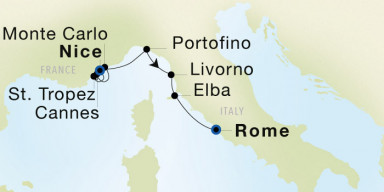7-Day  Luxury Voyage from Nice to Rome (Civitavecchia): Italian Riviera Dream