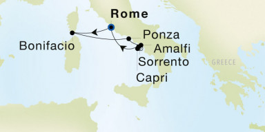6-Day  Luxury Cruise from Rome (Civitavecchia) to Rome (Civitavecchia): Along the Amalfi Coast