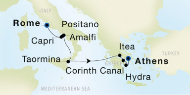 7-Day  Luxury Voyage from Rome (Civitavecchia) to Athens (Piraeus): Greece & Italy Discovery