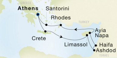 11-Day  Luxury Voyage from Athens (Piraeus) to Athens (Piraeus): Greece & Israel Antiquities