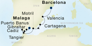 8-Day  Luxury Cruise from Barcelona to Malaga: Spanish Riviera Revealed