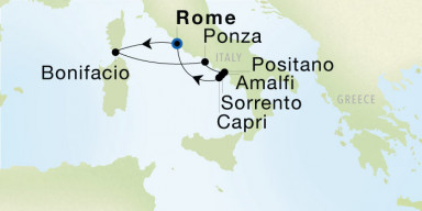 7-Day  Luxury Voyage from Rome (Civitavecchia) to Rome (Civitavecchia): Sorrentine Peninsula Sojourn
