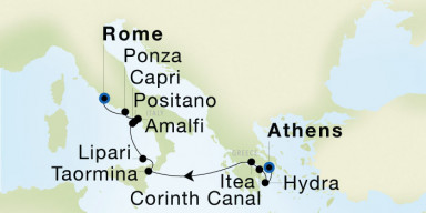 10-Day Cruise from Athens (Piraeus) to Rome (Civitavecchia): Greece & Italian Discovery
