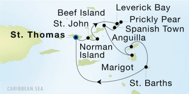 8-Day  Luxury Voyage from Charlotte Amalie, St. Thomas to Charlotte Amalie, St. Thomas: Caribbean Celebration I