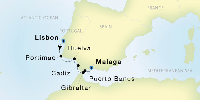 Lisbon to Malaga