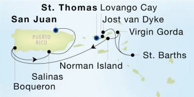 7-Day Cruise from Charlotte Amalie, St. Thomas to San Juan: Virgin Islands & Undiscovered Puerto Rico