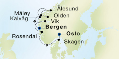 7-Day  Luxury Cruise from Bergen to Oslo: Yachting the Norwegian Fjords