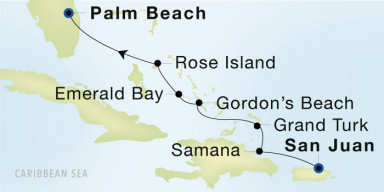 7-Day  Luxury Voyage from San Juan to Palm Beach: Turks & Caicos