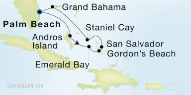 7-Day  Luxury Cruise from Palm Beach to Palm Beach: Bountiful Bahamas