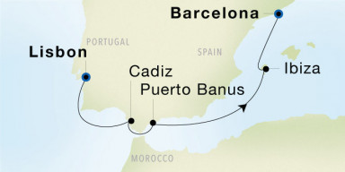 7-Day Cruise from Lisbon to Barcelona: Portugal to the Spanish Riviera